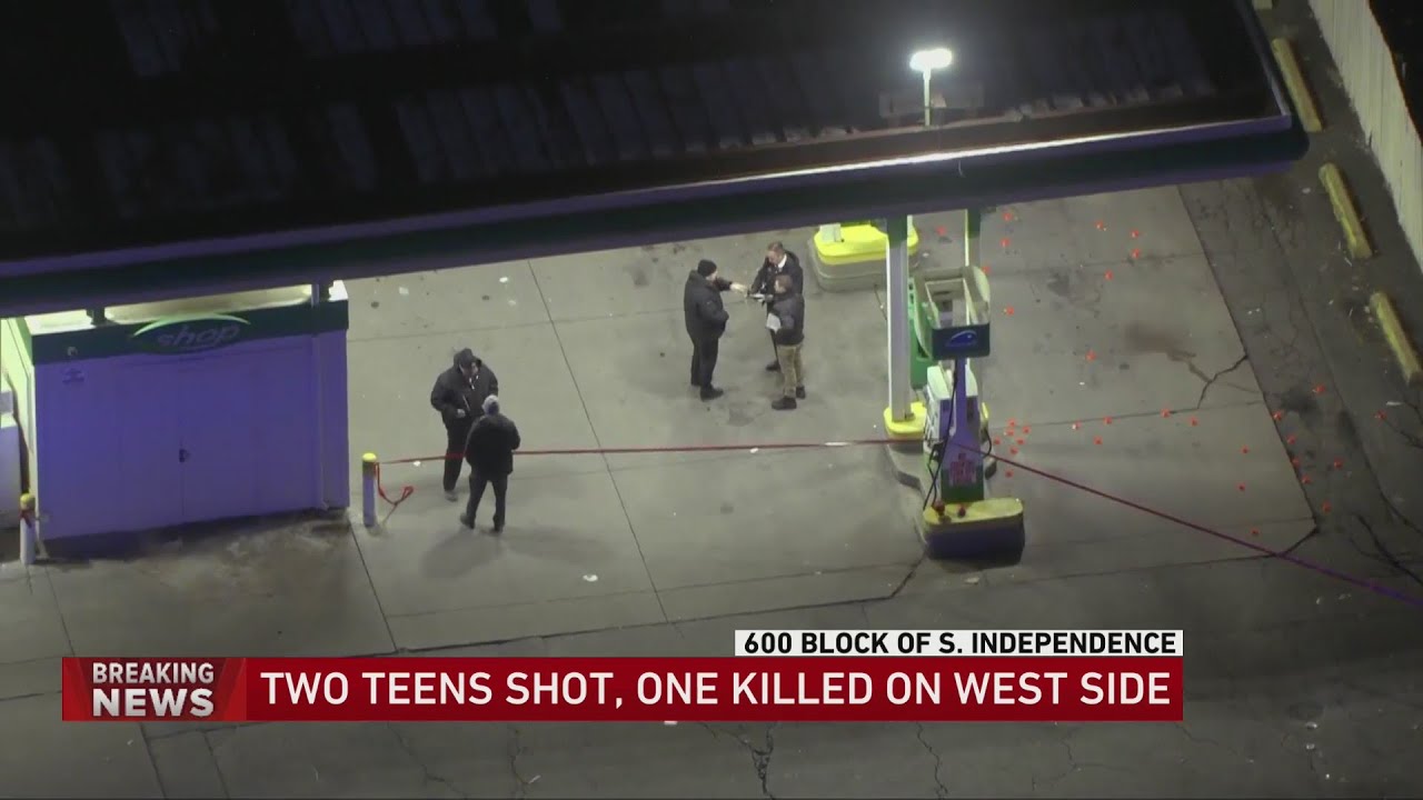 2 teens shot, 1 killed near gas station in Homan Square - YouTube