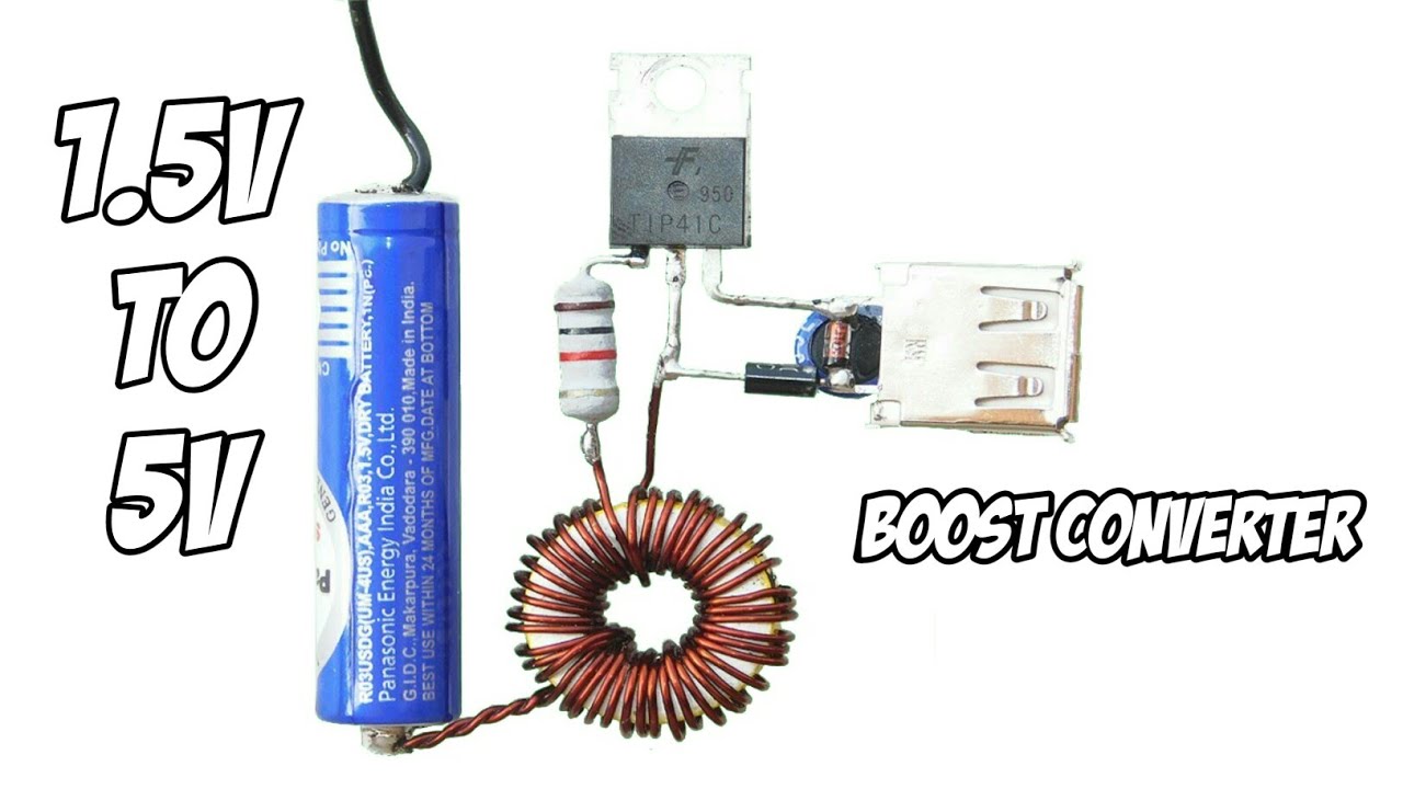 How To Make 1.5v To 5v Boost Converter