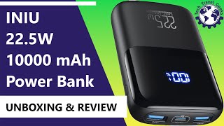 INIU 22.5W 10000 mAh Power Bank - Unboxing & Review