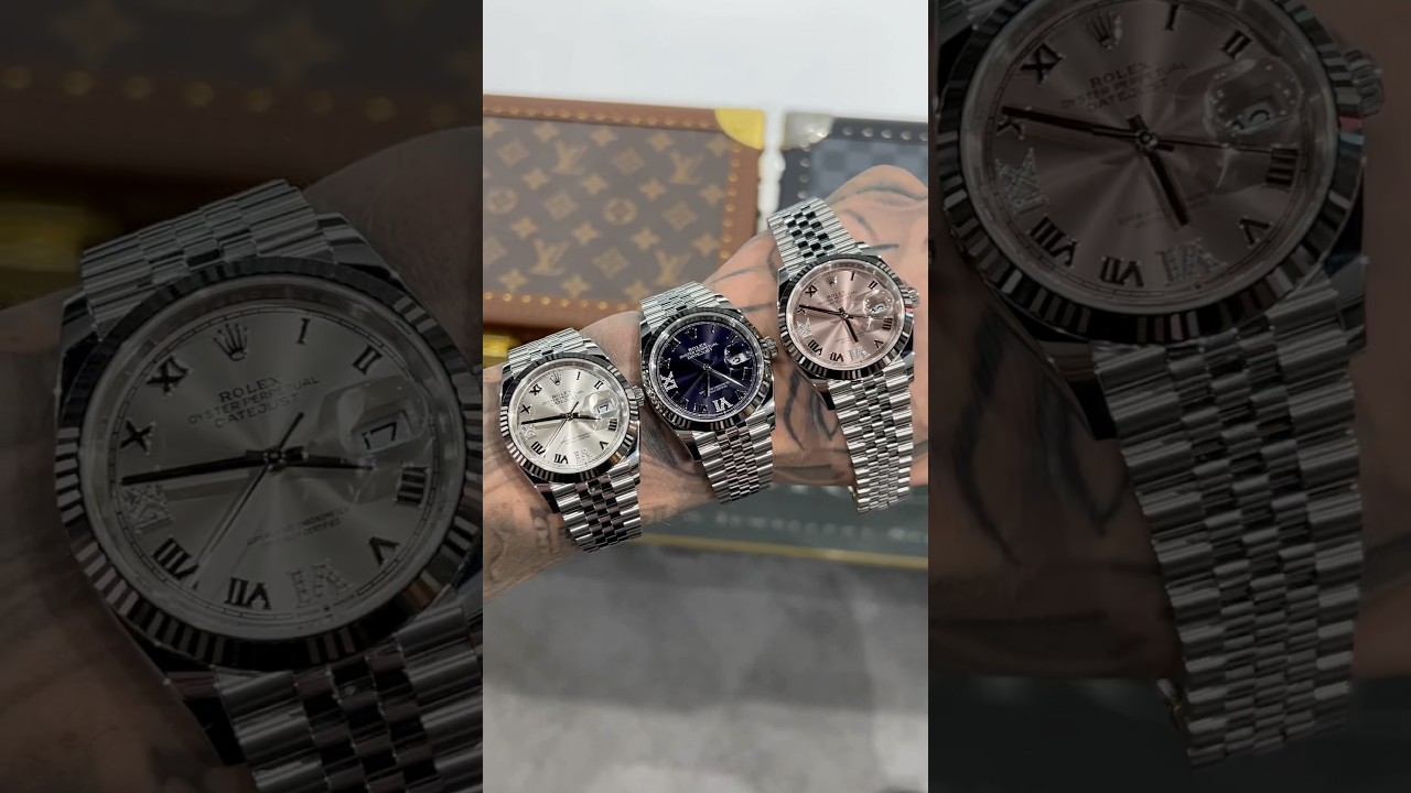 Which colour dial is your favourite?🩶💜🩷 