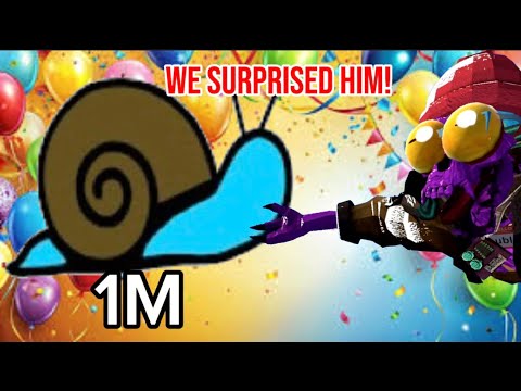 WE THREW CHUBBIERSNAIL A 1M SUB SURPRISE PARTY!