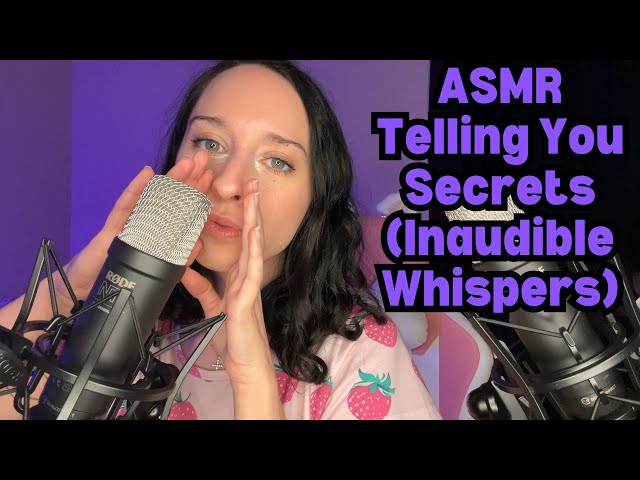 ASMR Inaudible Whispers w/ Face Touching