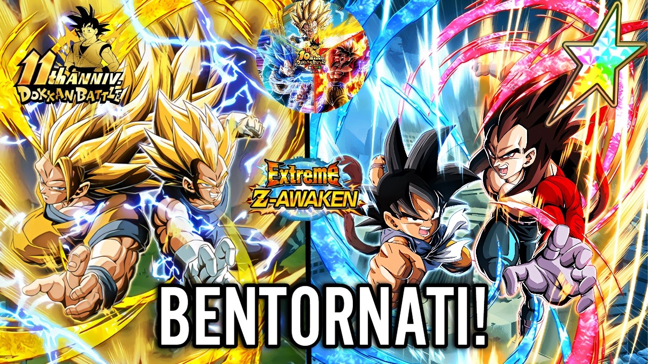 SONO TORNATI!!!! - SHOWCASE GOKU E VEGETA 8 ANNIVERSARIO EZA 🟡& 🔴- DOKKAN BATTLE ITA