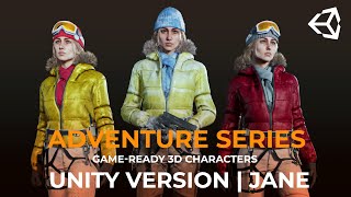 ADVENTURE SERIES | JANE | UNITY demo | Game-ready 3D characters