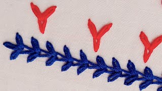 Basic hand embroidery Very easy russian chain stitch || Hand Embroidery tutorial