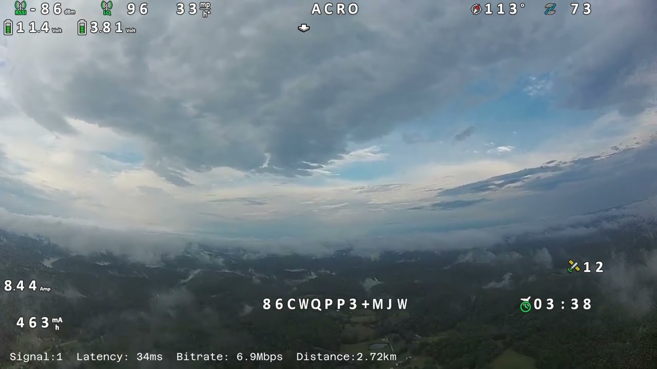 Walksnail Avatar VRX distance testing with VAS Crosshair Mini patch antennas.