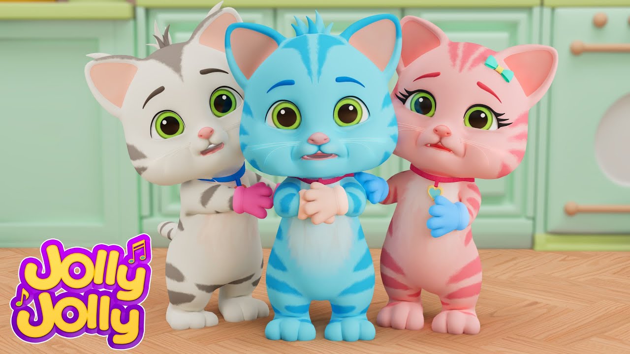 Onde estão as luvas? Трес Гатиньюс | Canções Para Crianças em Português