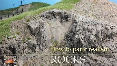 How to paint realistic Rocks for your HO Model Railroad Layout - Tutorial - Part 2
