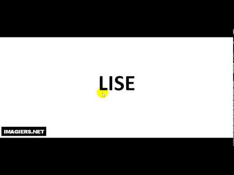 How To Pronounce French First Name # LISE