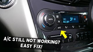 REPLACED WITH NEW AC COMPRESSOR AIR CONDITIONER STILL DOES NOT WORK ON A CAR