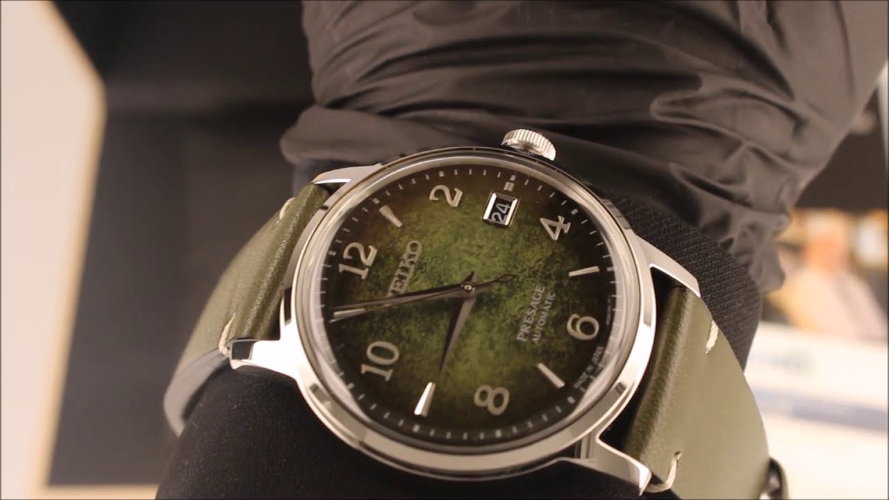 NEW! A Quick Demo Of The Seiko Limited Edition Presage Cocktail Matcha  Green Watch SRPF41J1 - YouTube