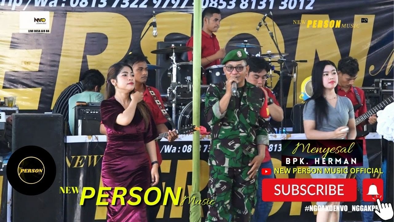 MENYESAL - COVER BY BPK. HERMAN - OM NEW PERSON MUSIC - LIVE AIR BATU, PALEMBANG