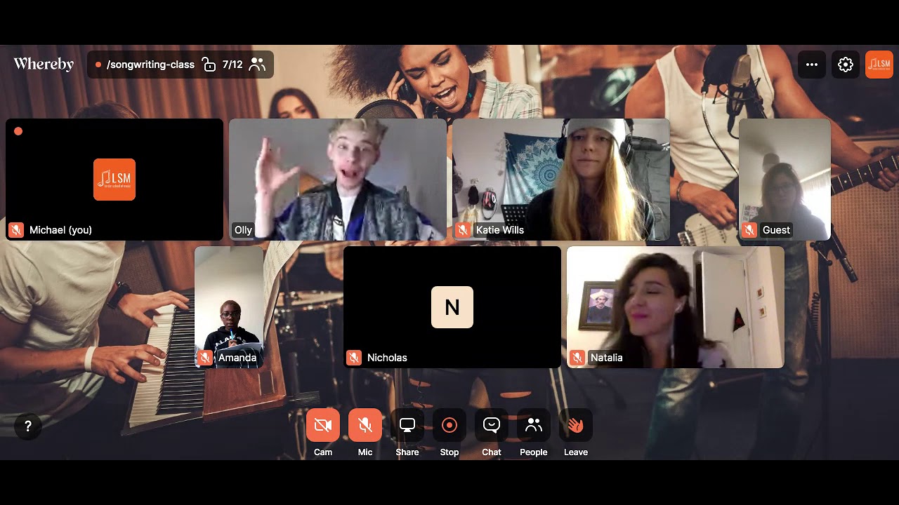 LSM Online Open Day - Songwriting class 2 with Olly Chamberlain 04 April 2020