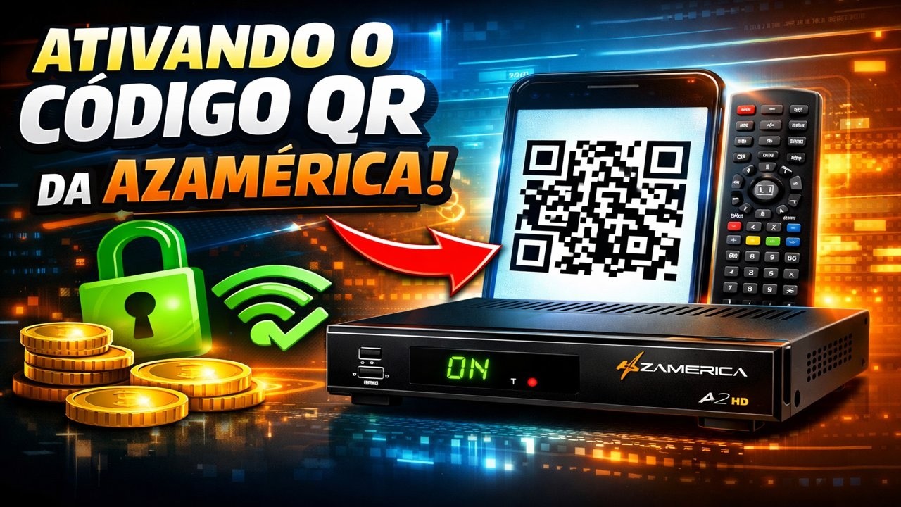 Como remover e ativar o QR cod ou codigo QR do Azamerica Silver e ...
