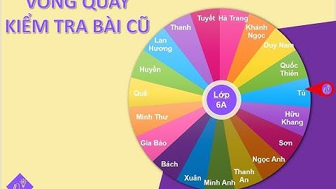 Trò chơi powerpoint | Thiết kế Vòng quay kỳ diệu, Vòng quay kiểm tra bài cũ, vòng quay may mắn