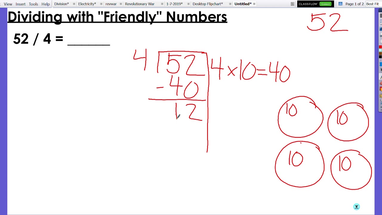 Dividing with Friendly Numbers Example 1 - YouTube