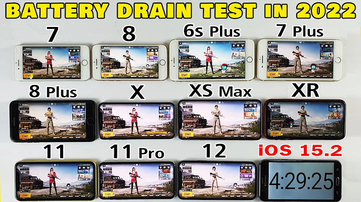 6s Plus vs 7 vs 7 Plus vs 8 vs 8 Plus vs X vs XS Max vs XR vs 11 vs 11 Pro vs 12 Battery Test 2022