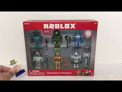 Roblox Toys Champions Of Roblox Review Unboxing Youtube - buy roblox toys pack champions of roblox roblox blind