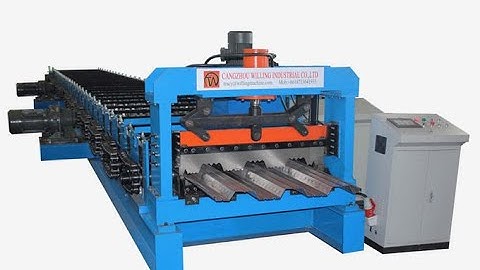 Floor deck roll forming machine