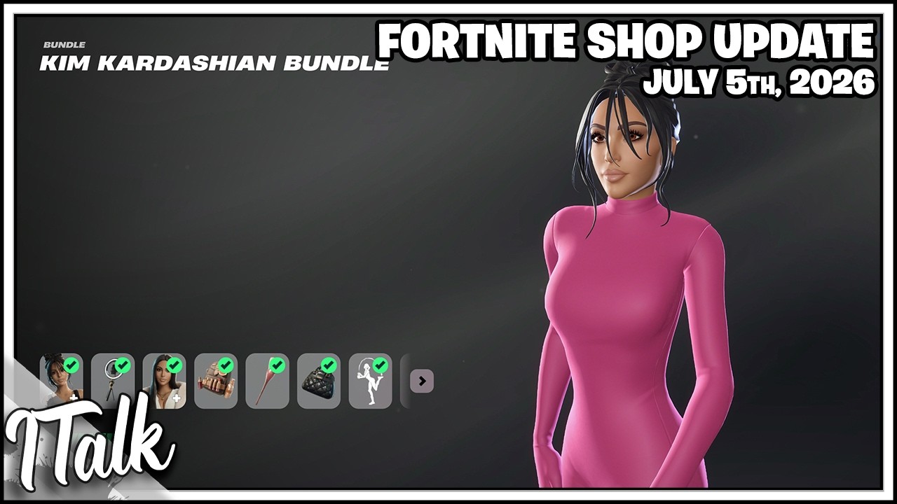 Fortnite Shop SONIC KICKS AND KIM K ARE BACK! [July 5th, 2026] (Fortnite Chapter 7)