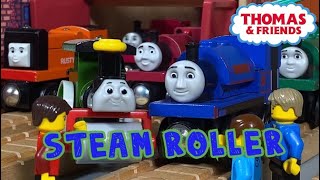 Sir Handel Encounters George (Steam Roller Wooden Railway Clip Remake)