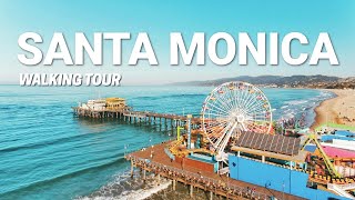 Santa Monica, California Walking Tour  - 2024 - 4K 60fps