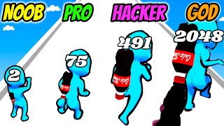 NOOB vs PRO vs HACKER vs GOD - Soda Rush 3D screenshot 4