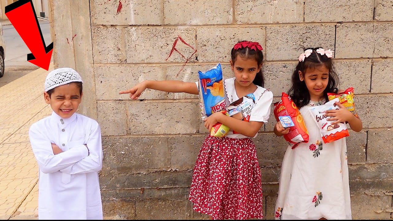 فيلم البنات شفا و ميمي يقسون على اخوهم الصغير ! فيلم مؤثر