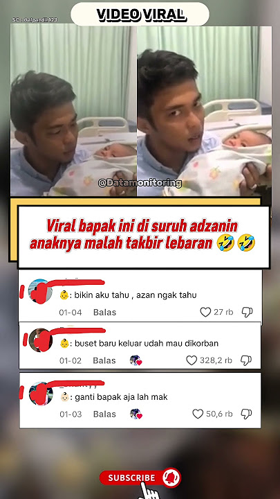Viral anaknya baru lahir malah takbiran🤣🤣 #shortvideo #funny #videounik #videokeren #videoviral