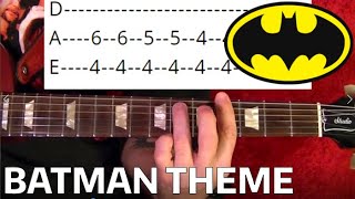 Batman Theme (tv 1966) Guitar Lesson WITH TABS