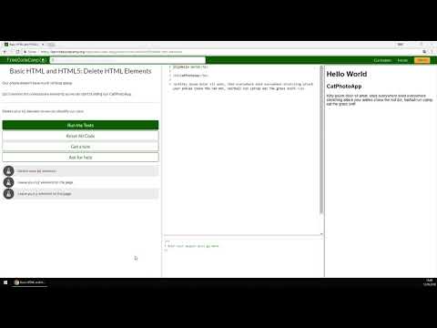 Delete HTML Elements