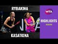 Elena Rybakina vs. Daria Kasatkina | 2020 Ostrava First Round | WTA Highlights