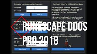 RuneScape DDoS Pro 2018