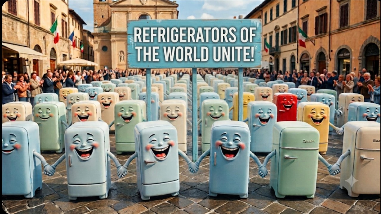 Refrigerators of the world unite! (lyrics & music by Gianni Peteani)