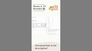 Add a new movie or show! 🍿| Movie & TV Watchlist Notion template #shorts #notion #notiontemplate