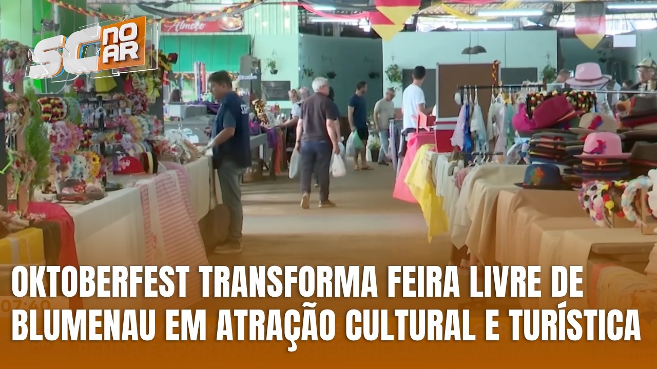 Feira Livre de Blumenau reúne cultura alemã, turismo e oportunidades de renda