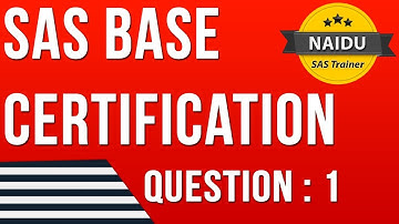 BASE SAS Certification - Question   1
