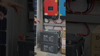 Solar + Battery Backup Setup Explained #howtomakepowerbankathome #solarconverter #ongridinverter
