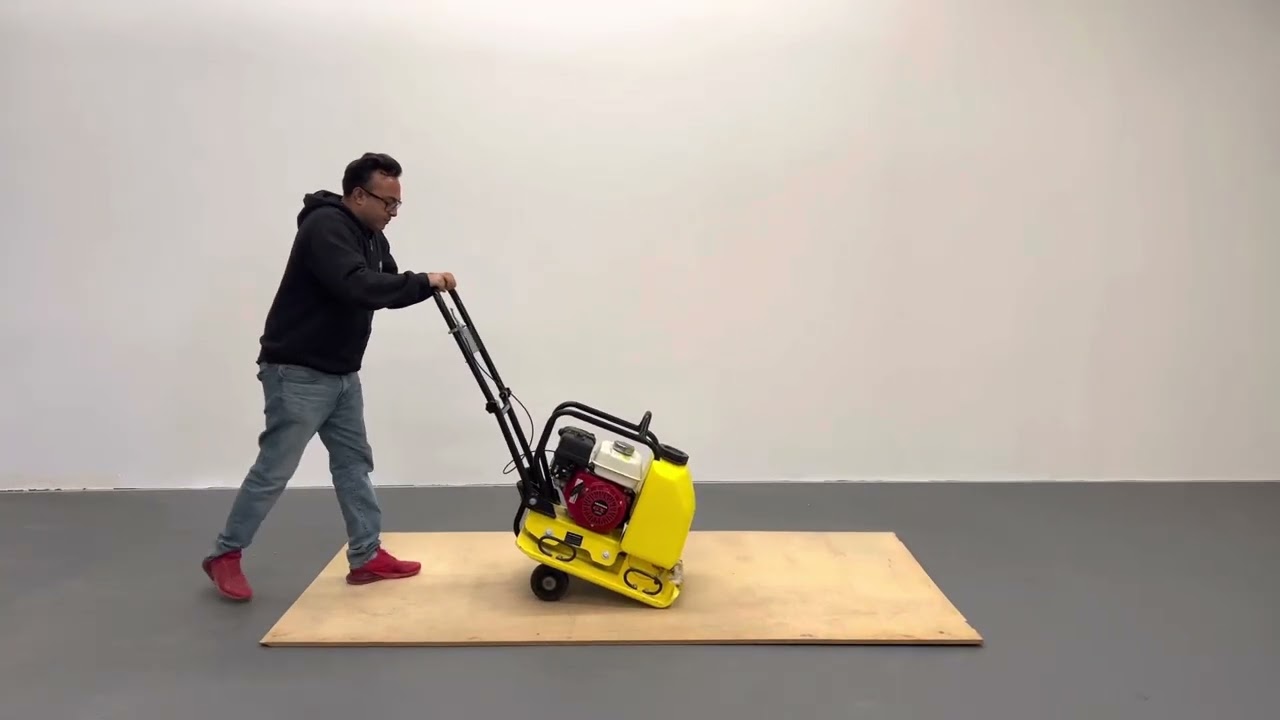 HZR120 PRO 21 Inch Plate Compactor – Honda GX160, Wheel Kit, Water