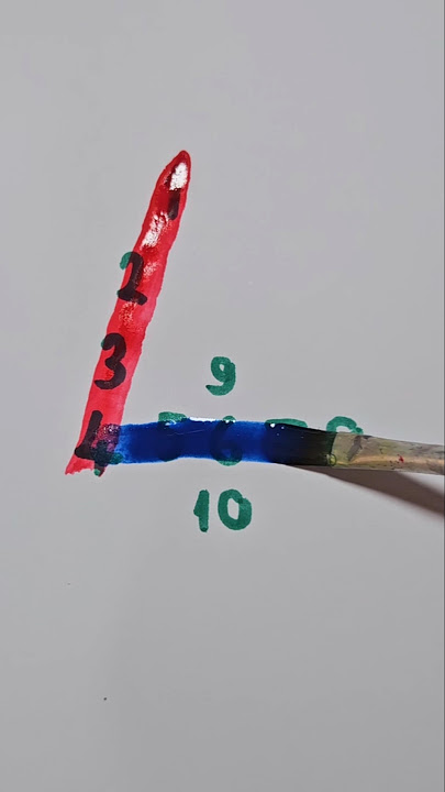 Number 4 with Numbers 🖌🎨