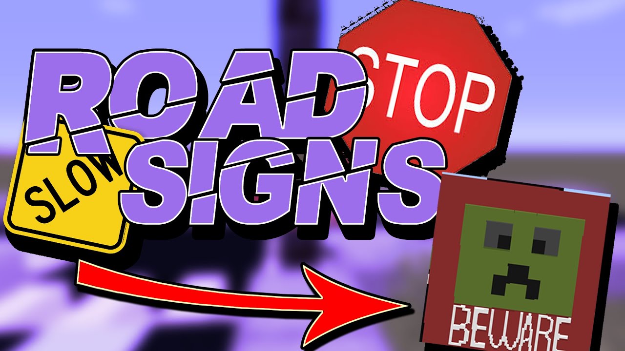 How to make road signs in MINECRAFT (NO MODS) - YouTube