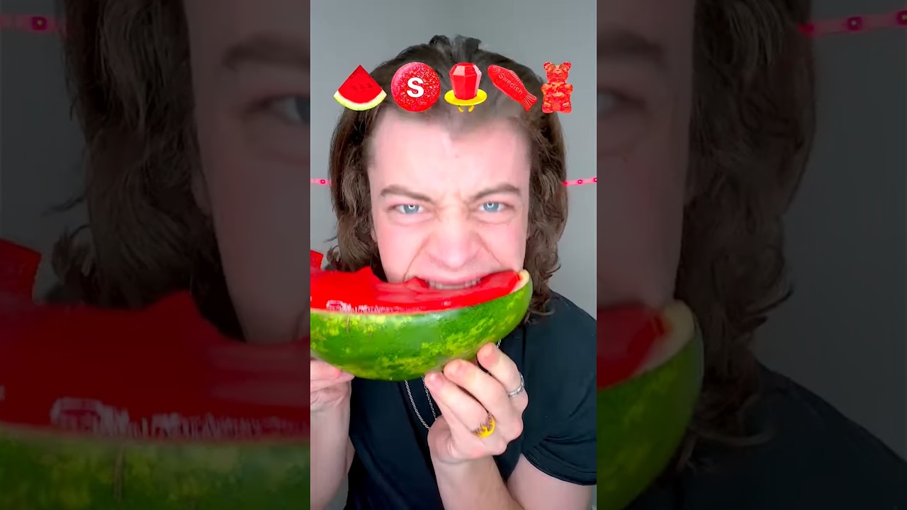 Giant Red Candy ASMR!?🤣🫡