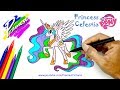 Putri Celestia | Cara Menggambar Dan Mewarnai Gambar Kuda Poni Untuk Anak