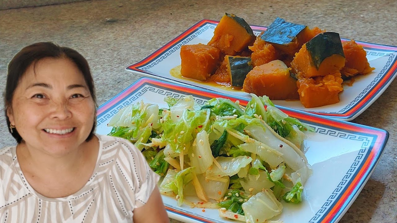 Mostrando minha rotina da manhã na chácara | preparei abóbora kabotiá e acelga à moda japonesa