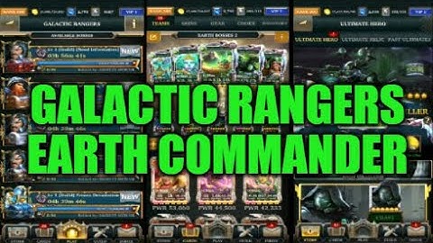 Legendary Game Of Heroes: Galactic Rangers Event Gameplay/Team Testing (Earth Commander)