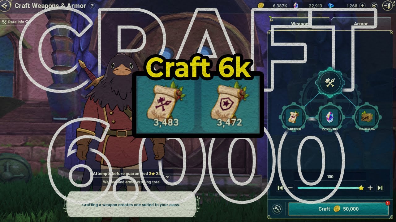 SUPER!! CRAFTING 8K Weapons and Armors | Ni No Kuni : Cross Worlds