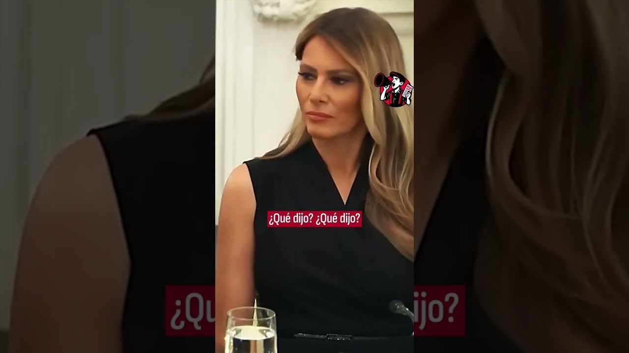 Trump y su problema con el volumen: Melania le hace de asistente de audio.