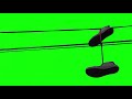 Shoes hanging on Street Wires - GREEN SCREEN [FREE USE]