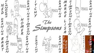 How to Draw The SIMPSONS Characters Easy | PENCIL | MrUsegoodART
