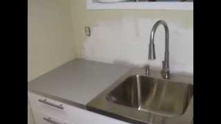 Laundry with IKEA cabinets